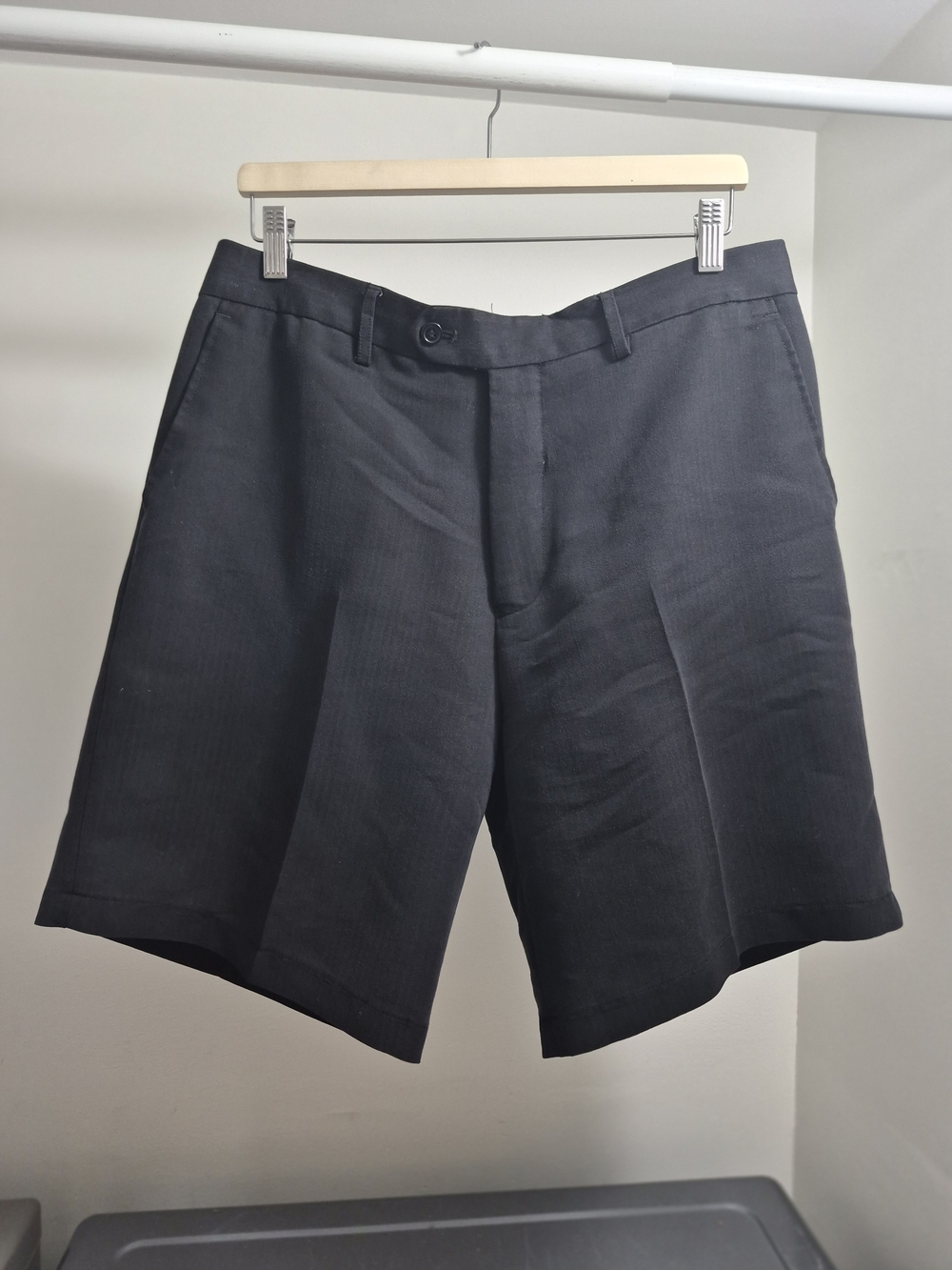Men's Black Classic Tailored Shorts